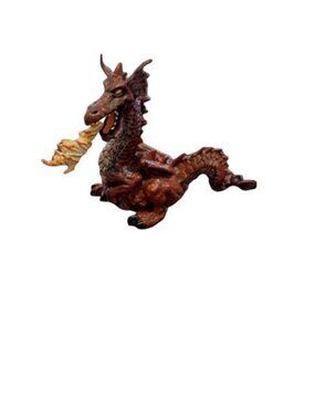 Vintage 1999 - Papo Red Dragon King Figure - 39386